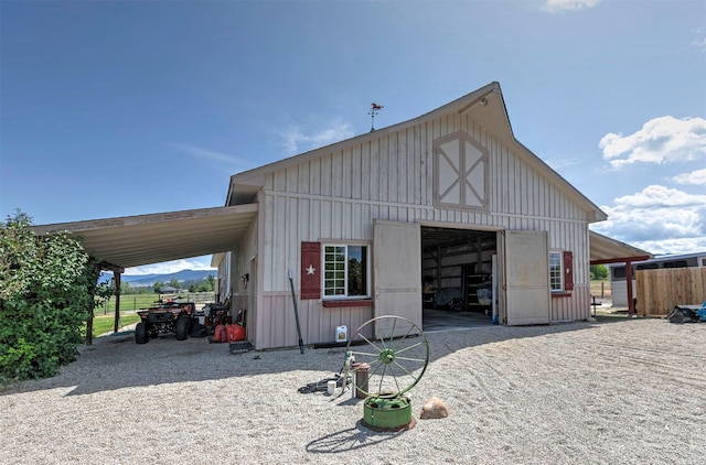 424 Saddle Ridge Rd, Hamilton, MT 59840 - view of pole building with gravel driveway