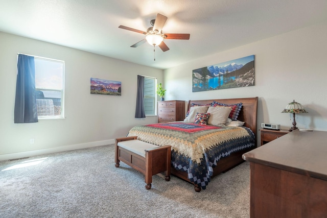 2110 Spring Wheat Loop, East Helena, MT 59635 - carpeted bedroom featuring baseboards and ceiling fan