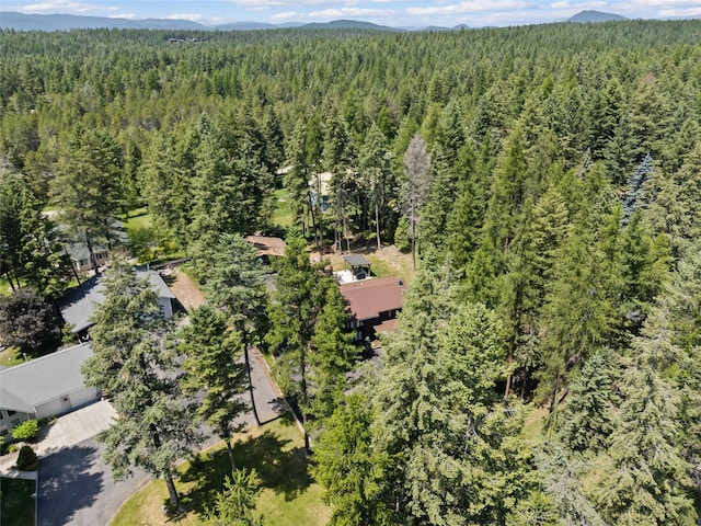 128 Mallard Loop, Whitefish, MT 59937 - drone / aerial view of a forest and mountains