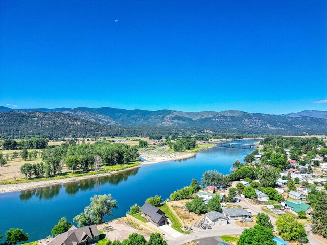 309 Stanton St, Plains, MT 59859 - aerial view of a water and mountain view