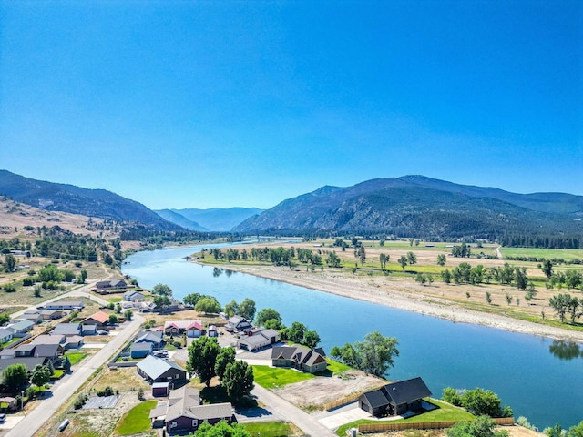 309 Stanton St, Plains, MT 59859 - aerial view of a water and mountain view