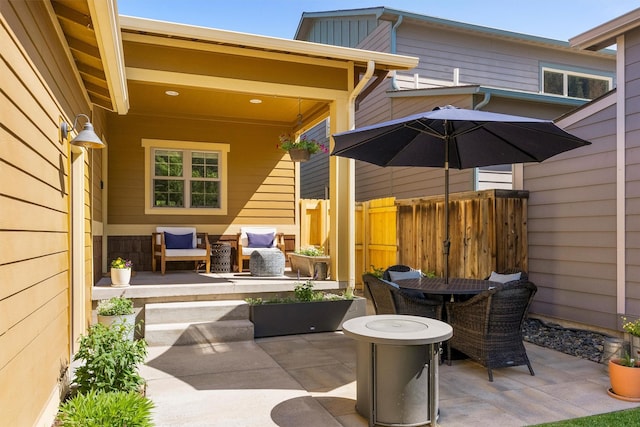 1219 Lolo St, Missoula, MT 59802 - view of patio featuring outdoor dining area