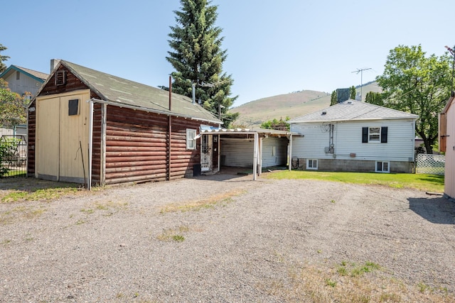 2515 S Higgins Ave, Missoula, MT 59801 - exterior space featuring a mountain view and a shed