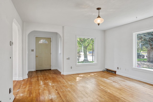 2515 S Higgins Ave, Missoula, MT 59801 - entryway featuring arched walkways and light wood-type flooring