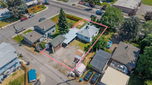 2515 S Higgins Ave, Missoula, MT 59801 - aerial perspective of suburban area featuring property parcel outlined