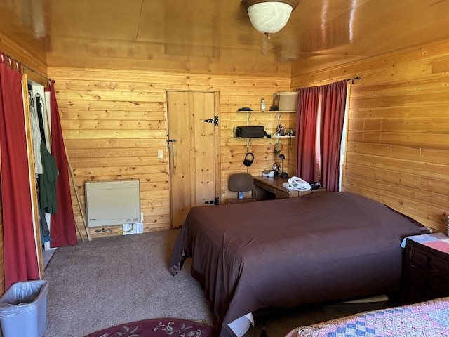 30 Idle Hour Way, Clinton, MT 59825 - bedroom featuring wooden walls and carpet flooring