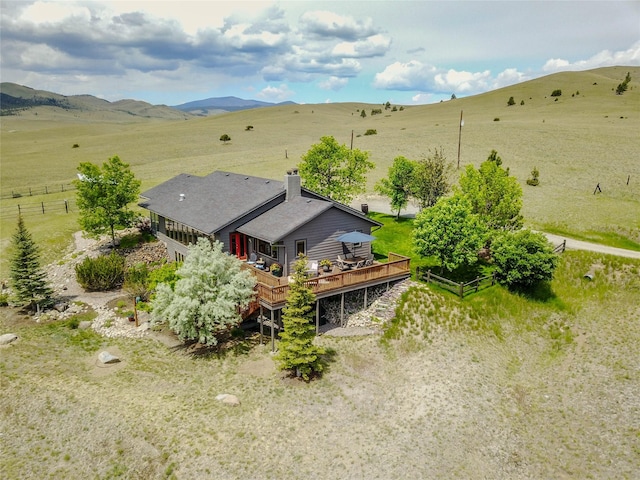 1087 Sunny Vista Rd, Helena, MT 59602 - overview of rural landscape featuring a mountain backdrop