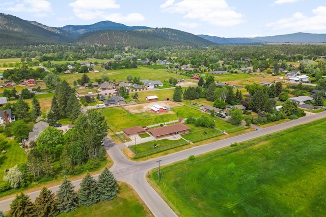 2709 Humble Rd, Missoula, MT 59804 - aerial perspective of suburban area with a mountain backdrop