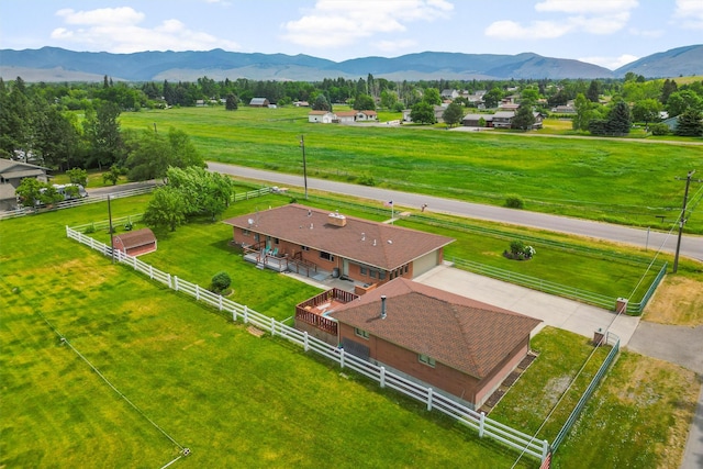 2709 Humble Rd, Missoula, MT 59804 - overview of rural landscape with a mountainous background and agricultural land