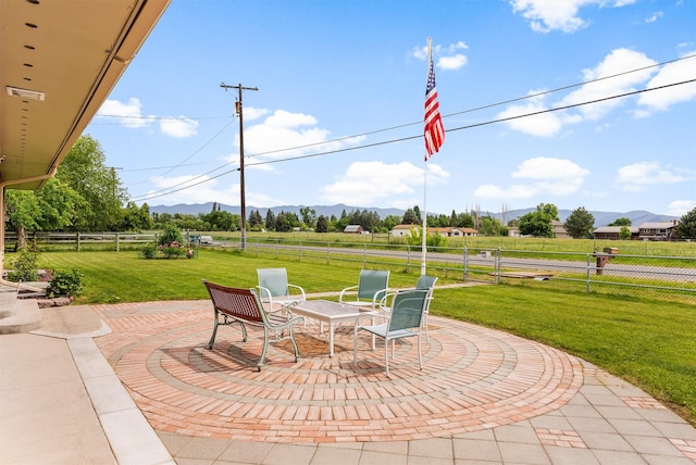 2709 Humble Rd, Missoula, MT 59804 - view of patio featuring a mountain view and a view of rural / pastoral area