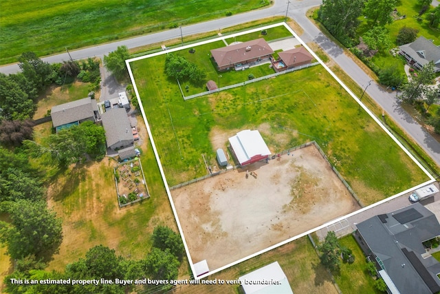 2709 Humble Rd, Missoula, MT 59804 - aerial perspective of suburban area featuring property boundaries highlighted