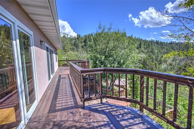 8319 Canyon Ferry Rd, Helena, MT 59602 - deck with a wooded view