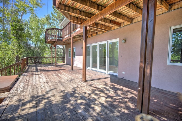 8319 Canyon Ferry Rd, Helena, MT 59602 - view of wooden deck
