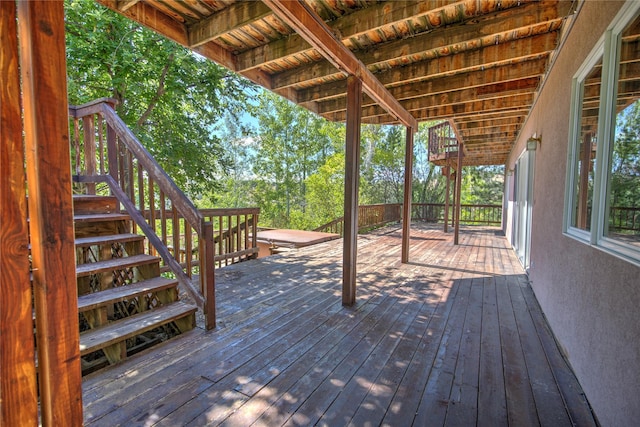 8319 Canyon Ferry Rd, Helena, MT 59602 - deck featuring stairs