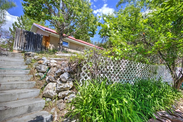 8319 Canyon Ferry Rd, Helena, MT 59602 - view of yard featuring stairs