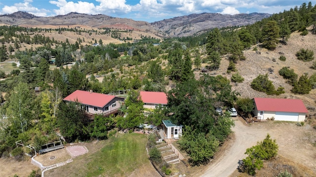 8319 Canyon Ferry Rd, Helena, MT 59602 - aerial view of property's location featuring a mountain backdrop