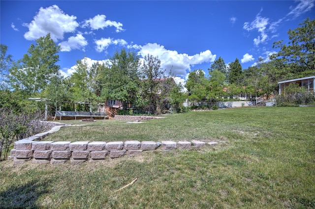 8319 Canyon Ferry Rd, Helena, MT 59602 - view of grassy yard featuring a deck