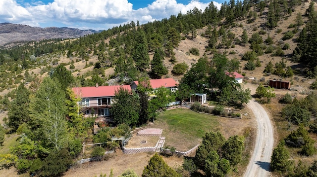 8319 Canyon Ferry Rd, Helena, MT 59602 - aerial overview of property's location featuring a mountainous background