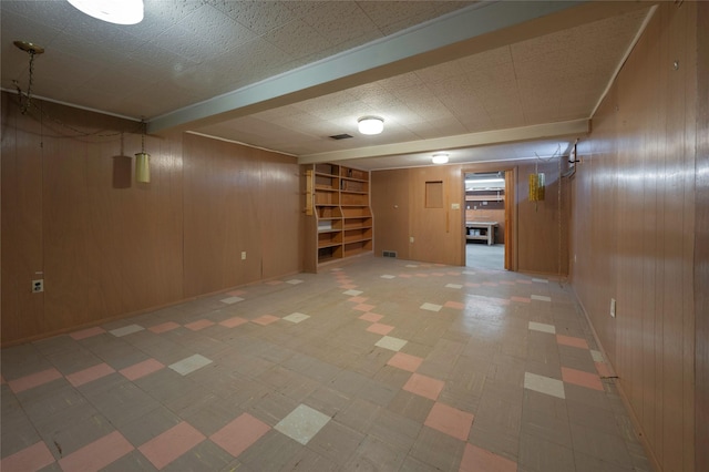2129 E 6th Ave, Helena, MT 59601 - finished below grade area featuring light flooring and wood walls