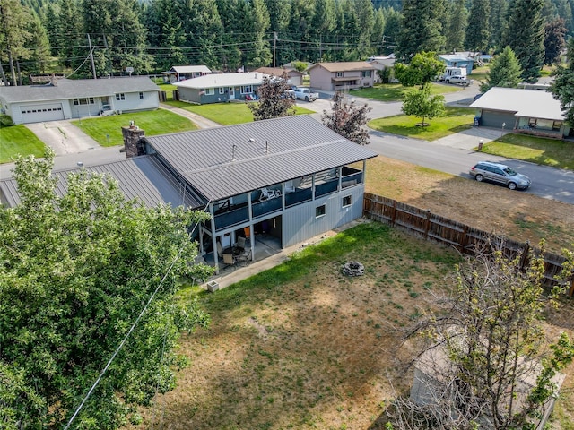 440 Dome Mountain Rd, Libby, MT 59923 - aerial view of residential area featuring a heavily wooded area