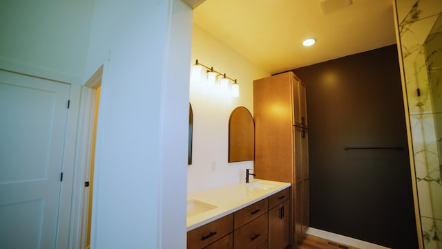 406 2nd Rd SW, Fairfield, MT 59436 - bathroom featuring double vanity