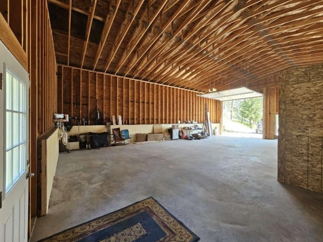 20536 Wild Horse Ranch Rd, Rollins, MT 59931 - miscellaneous room with unfinished concrete flooring