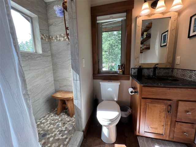 120 Chickadee Way, Whitefish, MT 59937 - bathroom featuring vanity and a tile shower