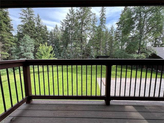 120 Chickadee Way, Whitefish, MT 59937 - wooden terrace with a yard