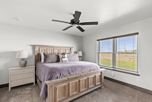 1 Arizona Rd, Great Falls, MT 59404 - carpeted bedroom with baseboards and a ceiling fan