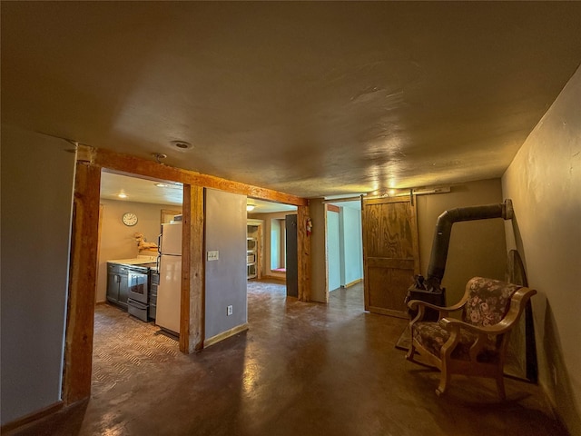 23254 Dayton Creek Rd, Proctor, MT 59929 - unfurnished room featuring concrete flooring