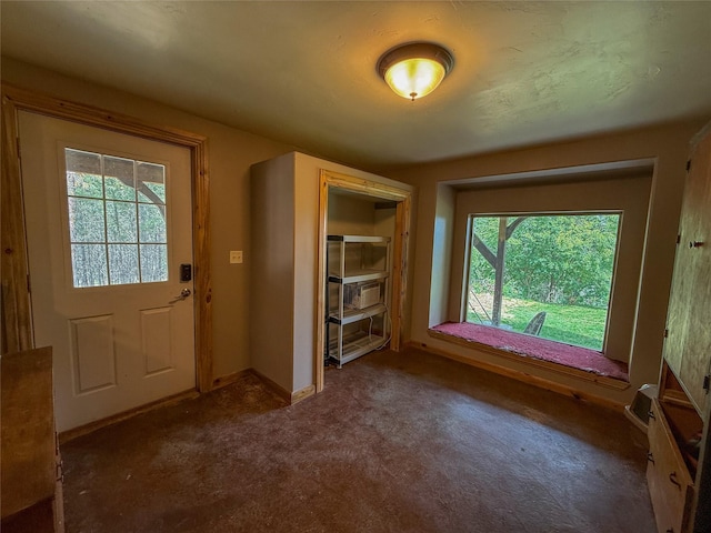 23254 Dayton Creek Rd, Proctor, MT 59929 - doorway to outside with carpet flooring and cooling unit