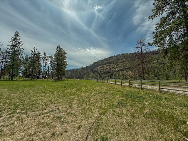 23254 Dayton Creek Rd, Proctor, MT 59929 - view of yard with a forest view and a rural view