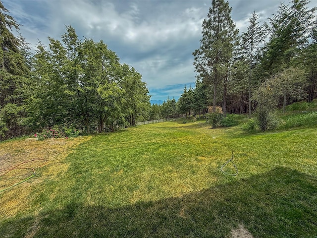 23254 Dayton Creek Rd, Proctor, MT 59929 - view of grassy yard with a view of trees
