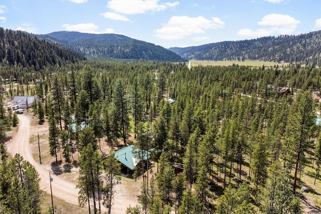 392 Leisure Ln, Sula, MT 59871 - mountain view with a heavily wooded area
