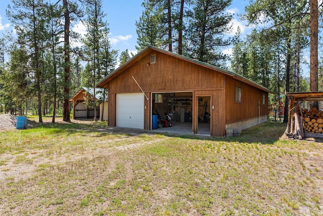 392 Leisure Ln, Sula, MT 59871 - view of detached garage