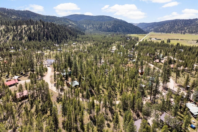 392 Leisure Ln, Sula, MT 59871 - drone / aerial view of a mountainous background and a forest