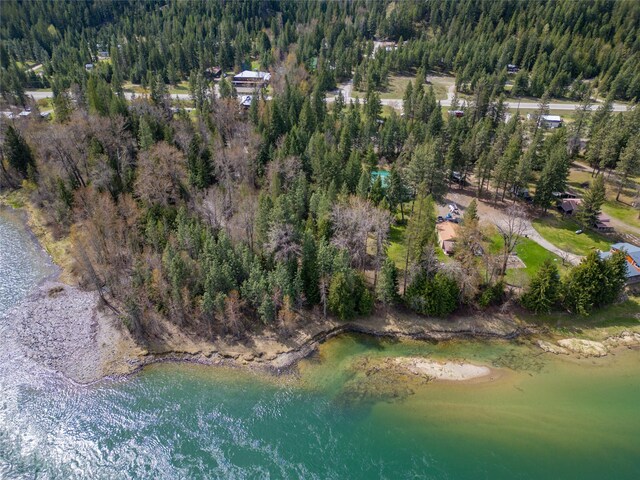 74 Cedar Crk, Libby, MT 59923 - aerial view of property's location with a forest and a nearby body of water