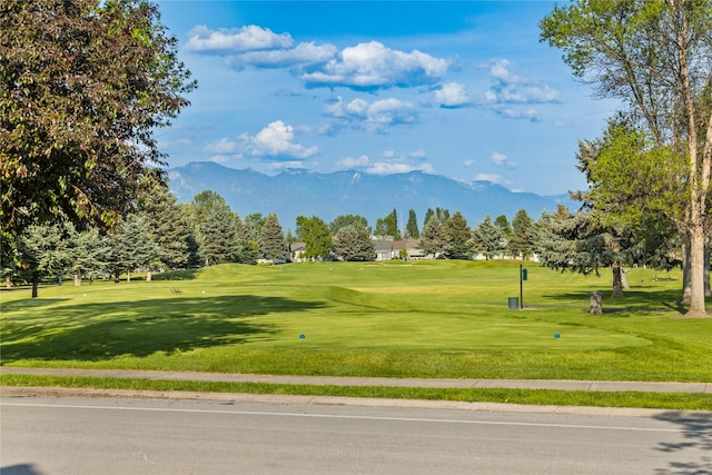 237 W Nicklaus Ave, Kalispell, MT 59901 - view of community featuring a mountain view, golf course view, and a yard