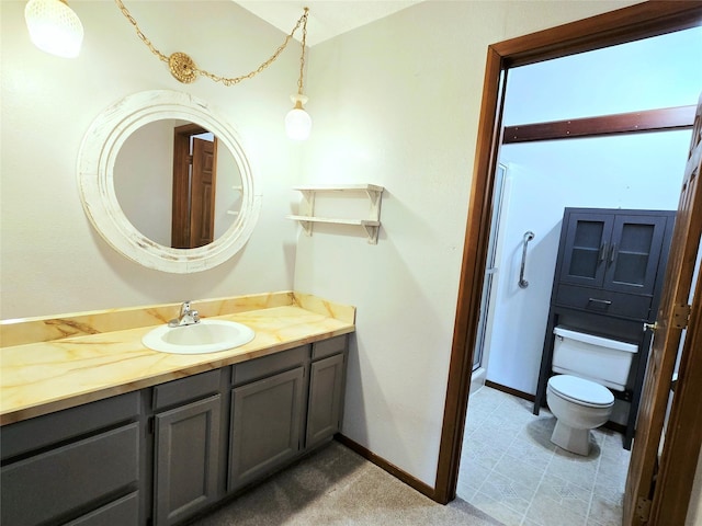 1401 Park Garden Rd, Great Falls, MT 59404 - bathroom featuring vanity and a stall shower