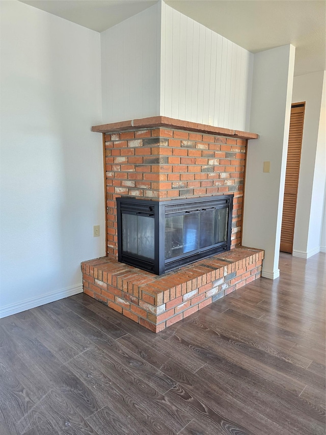 1401 Park Garden Rd, Great Falls, MT 59404 - detailed view of a fireplace and wood finished floors