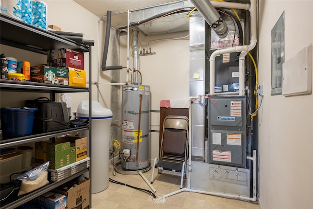 467 Ridgeway Dr, Lolo, MT 59847 - utility room featuring secured water heater and heating unit
