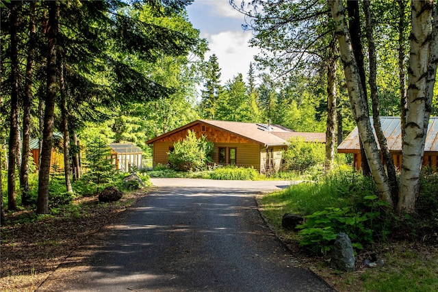 28578 Wapiti Ln, Bigfork, MT 59911 - view of front facade with asphalt driveway