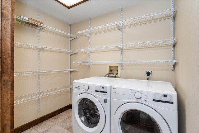 28578 Wapiti Ln, Bigfork, MT 59911 - laundry area with separate washer and dryer and baseboards