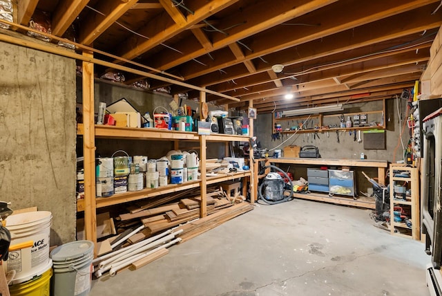 3906 Bellecrest Dr, Missoula, MT 59801 - unfinished below grade area with a workshop area