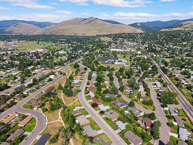 3906 Bellecrest Dr, Missoula, MT 59801 - aerial view of property and surrounding area featuring mountains