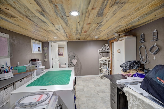 36500 Haack Rd, Polson, MT 59860 - playroom with wood ceiling and recessed lighting