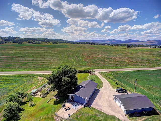 36500 Haack Rd, Polson, MT 59860 - aerial view of sparsely populated area with mountains and a pastoral area
