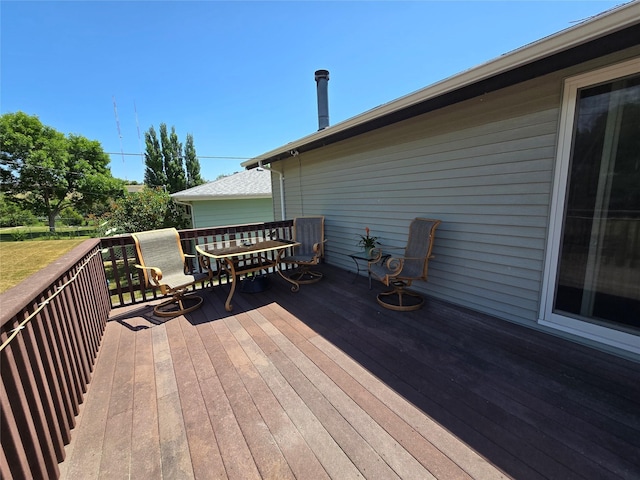 761 32nd Ave NE, Great Falls, MT 59404 - deck featuring outdoor dining space