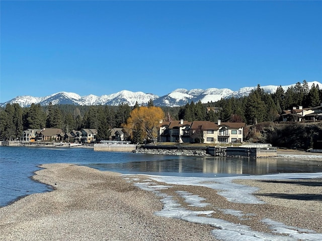 151 Whisper Ridge Dr, Bigfork, MT 59911 - water view featuring a mountainous background