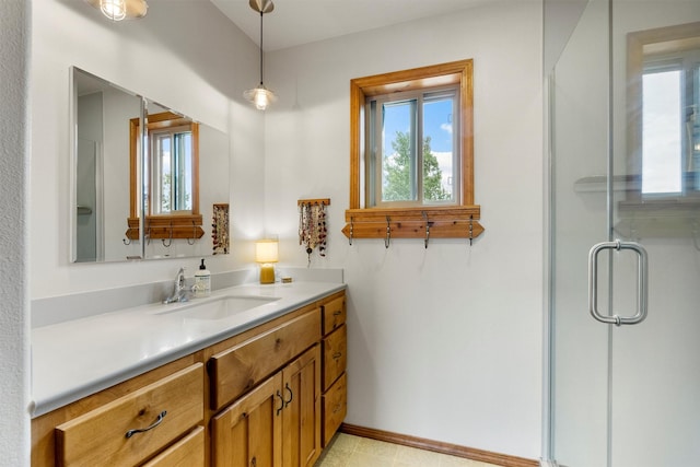674 Porter Hill Rd, Stevensville, MT 59870 - full bath featuring vanity and a stall shower